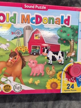 SING-A-LONG Sound 24pc Floor Puzzle "Old McDonald" Pre-owned  COMPLET